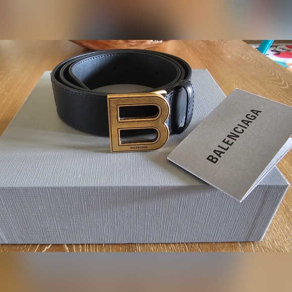 Balenciaga Hourglass leather belt - Picture 3 of 6